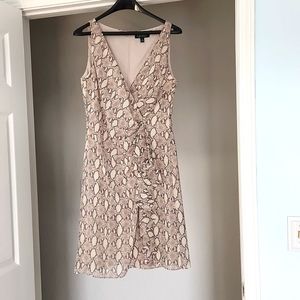 Ralph Lauren ruffled, sleeveless dress.